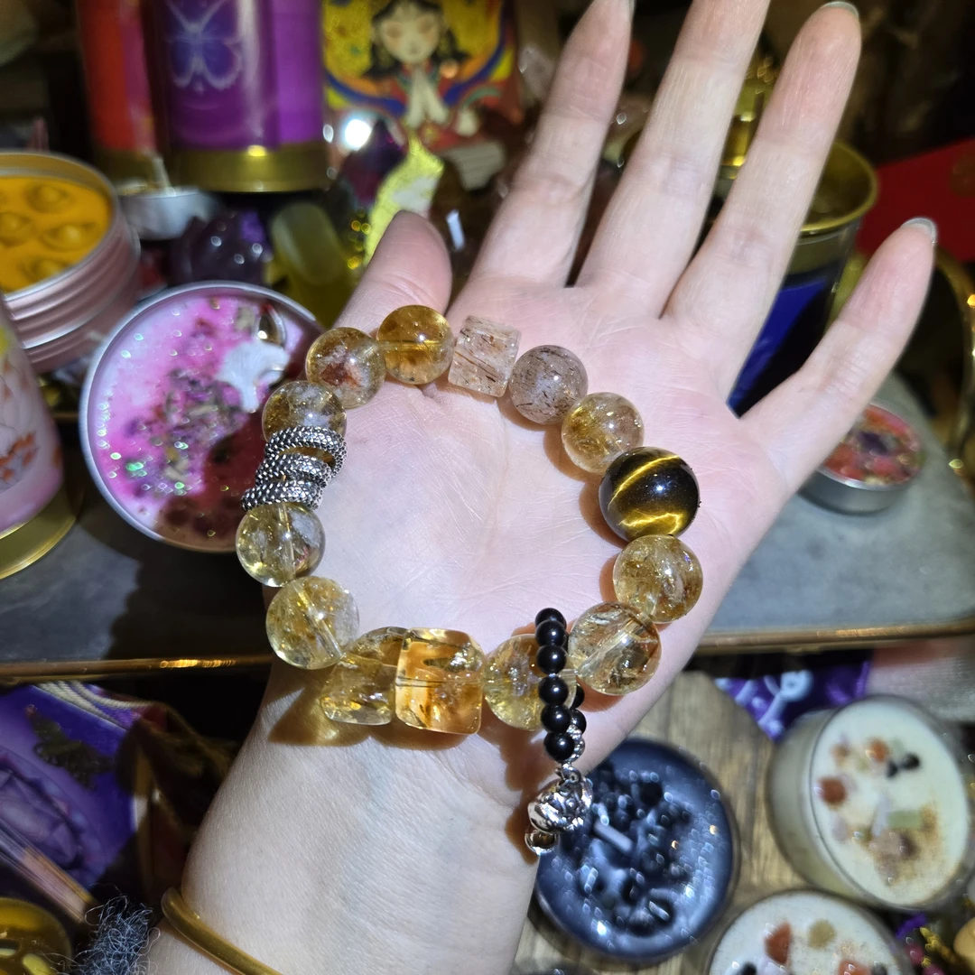 非金属珐琅手链 金霸醒狮财手链