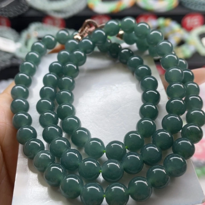 未镶嵌手链翡翠卡7:8