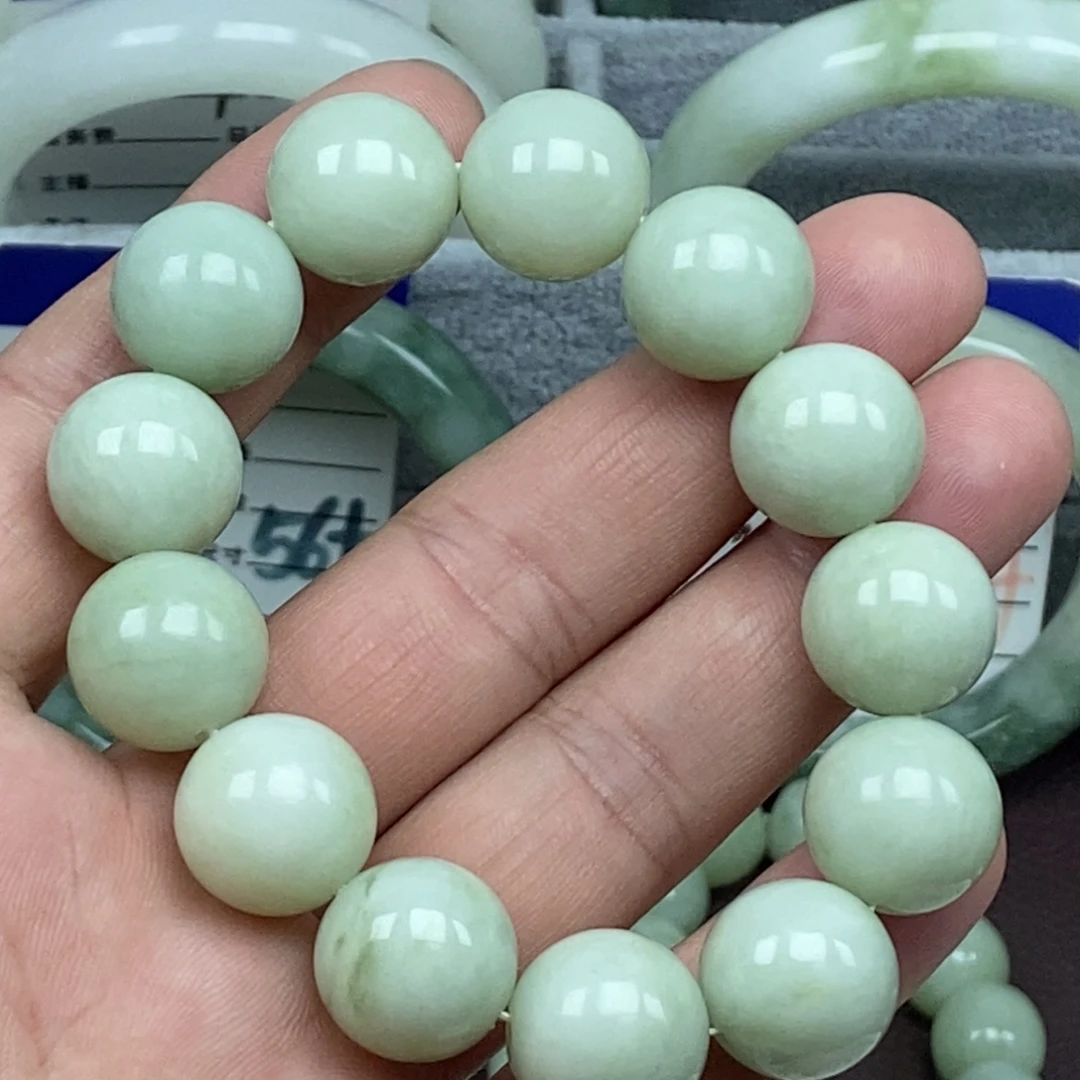 蛇纹石玉未镶嵌手链