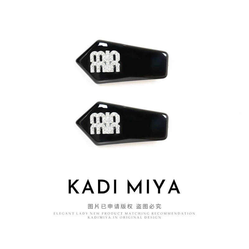 KADIMIYA【MIN】法式高级感发夹女侧边碎发刘海夹时尚头饰夹冬