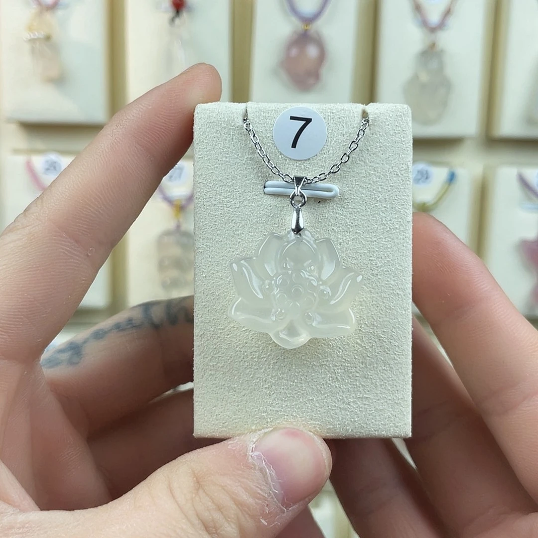 玛瑙/玉髓颈饰钛钢代****帘