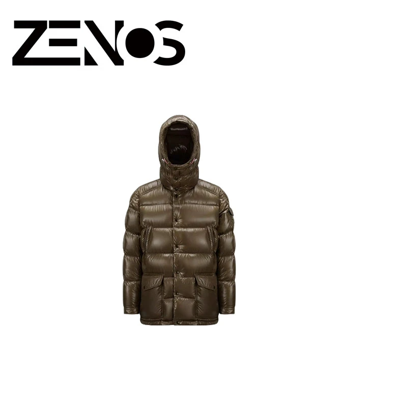 蒙d绿色羽绒服加厚短款连帽外套时尚潮流