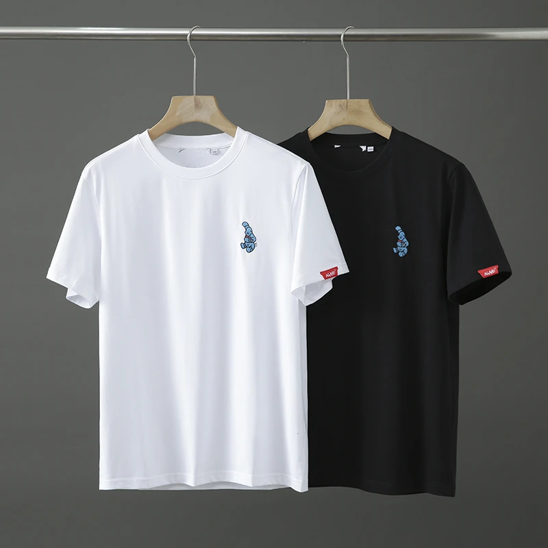 HS421夏季圆领卡通刺绣舒适百搭休闲短袖