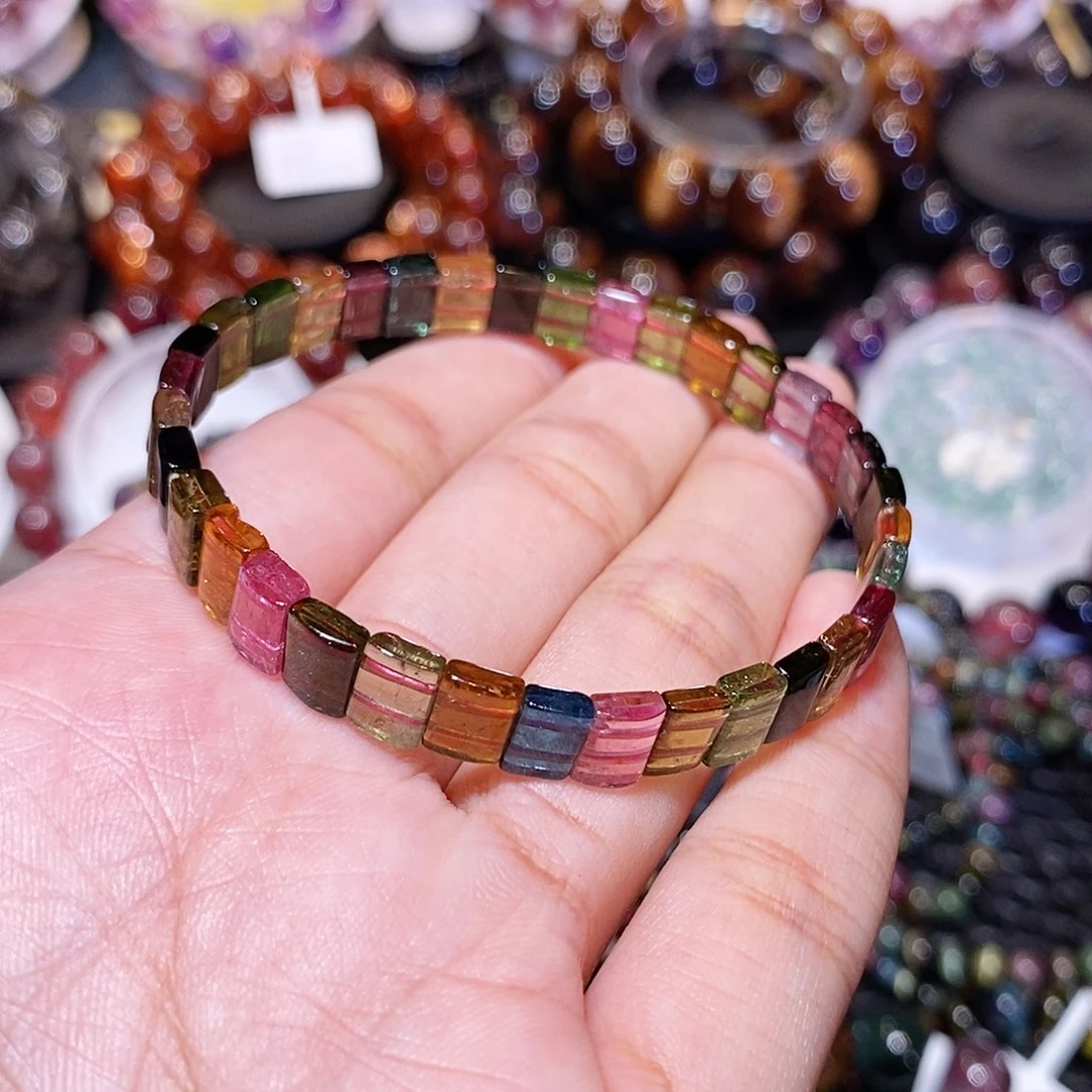 碧玺手串未镶嵌手牌