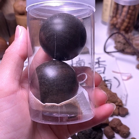 檀香木把件檀香阴沉手球