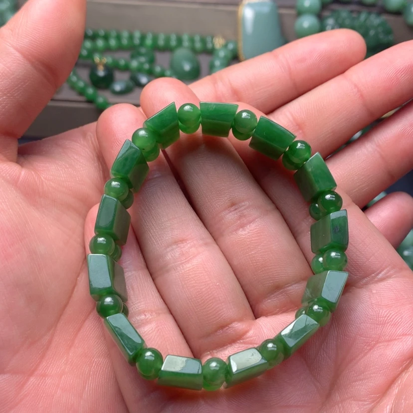 【闪购商品】和田玉（碧玉）手链未镶嵌