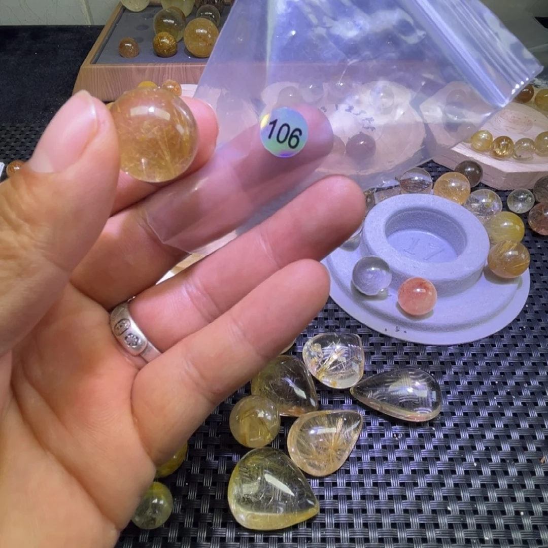 福***活未镶嵌水晶珠宝半成品