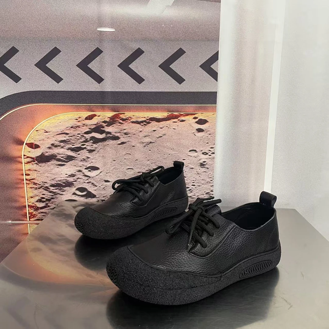 9138新款2025厚底乐福鞋学院风小皮鞋圆头百搭单鞋白色