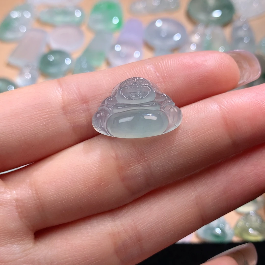 翡翠挂件未镶嵌佛