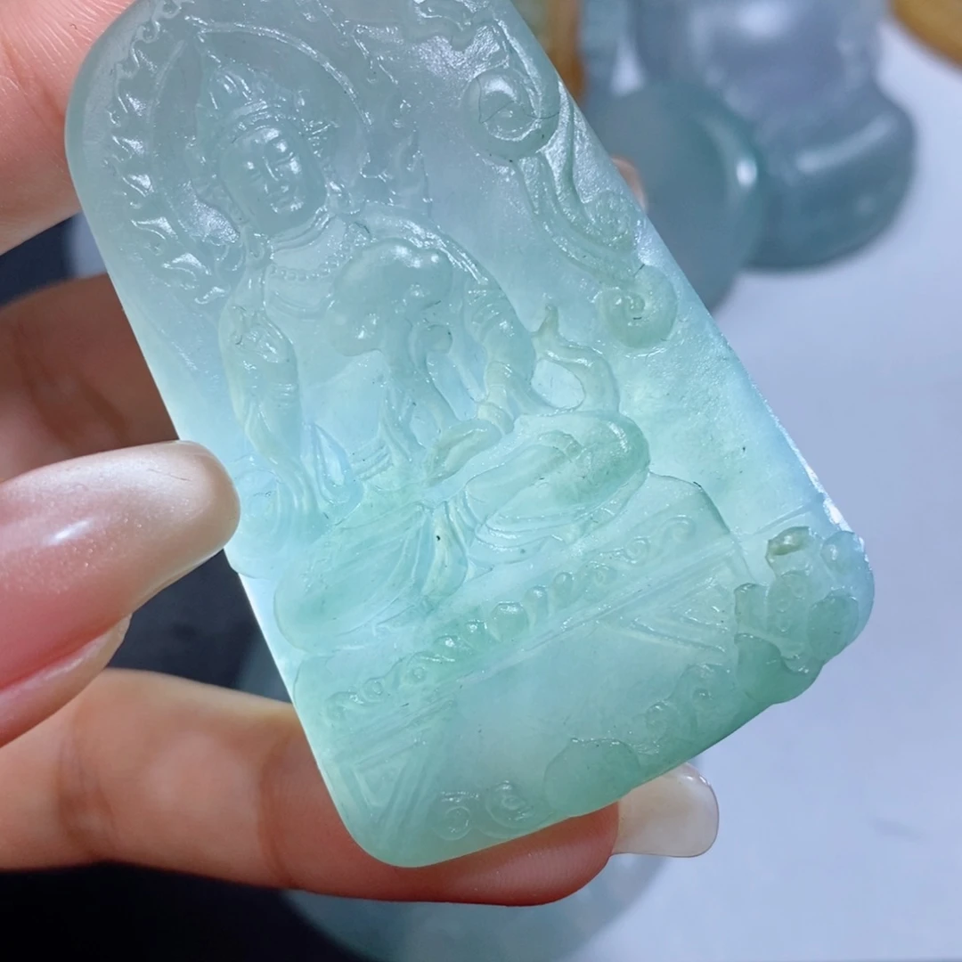 定制翡翠未镶嵌定制毛货翡翠挂件