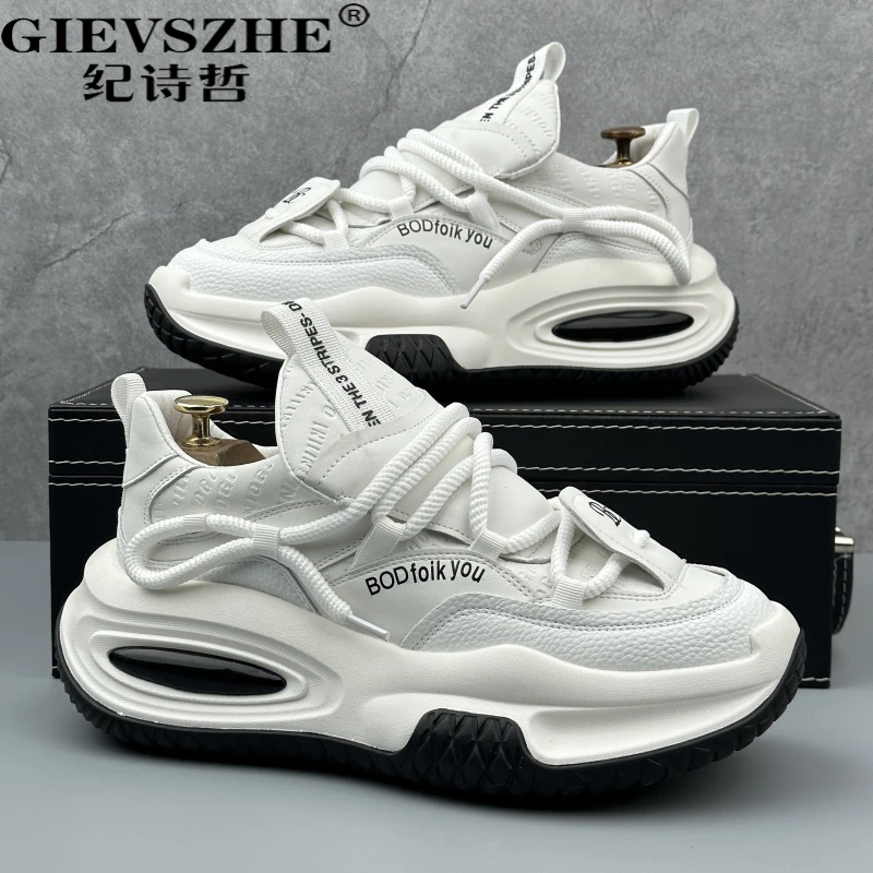 纪诗哲厚底增高老爹鞋男小众设计夏季新款时尚保暖时尚厚底休闲鞋