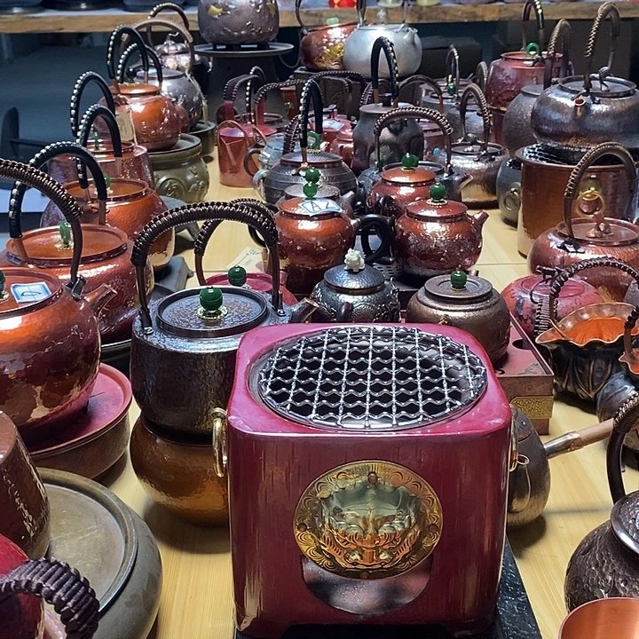 手工制作紫铜壶工艺