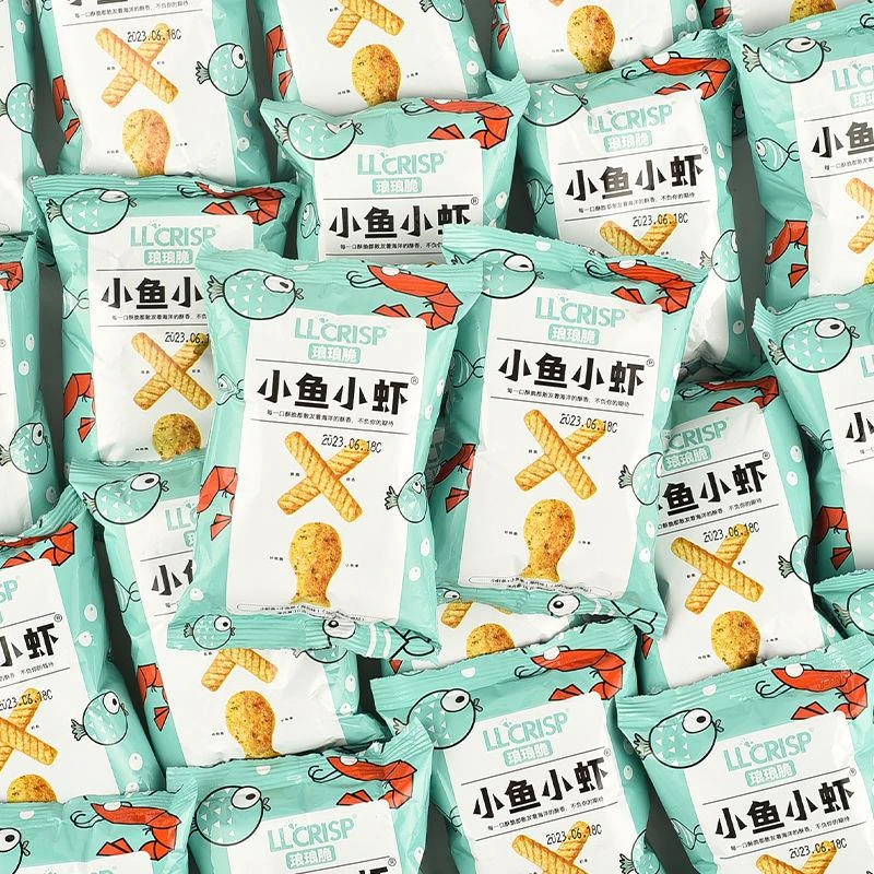 琅琅脆小虾条小鱼果怀旧膨化食品零食小鱼小虾宿舍追剧零食大礼包