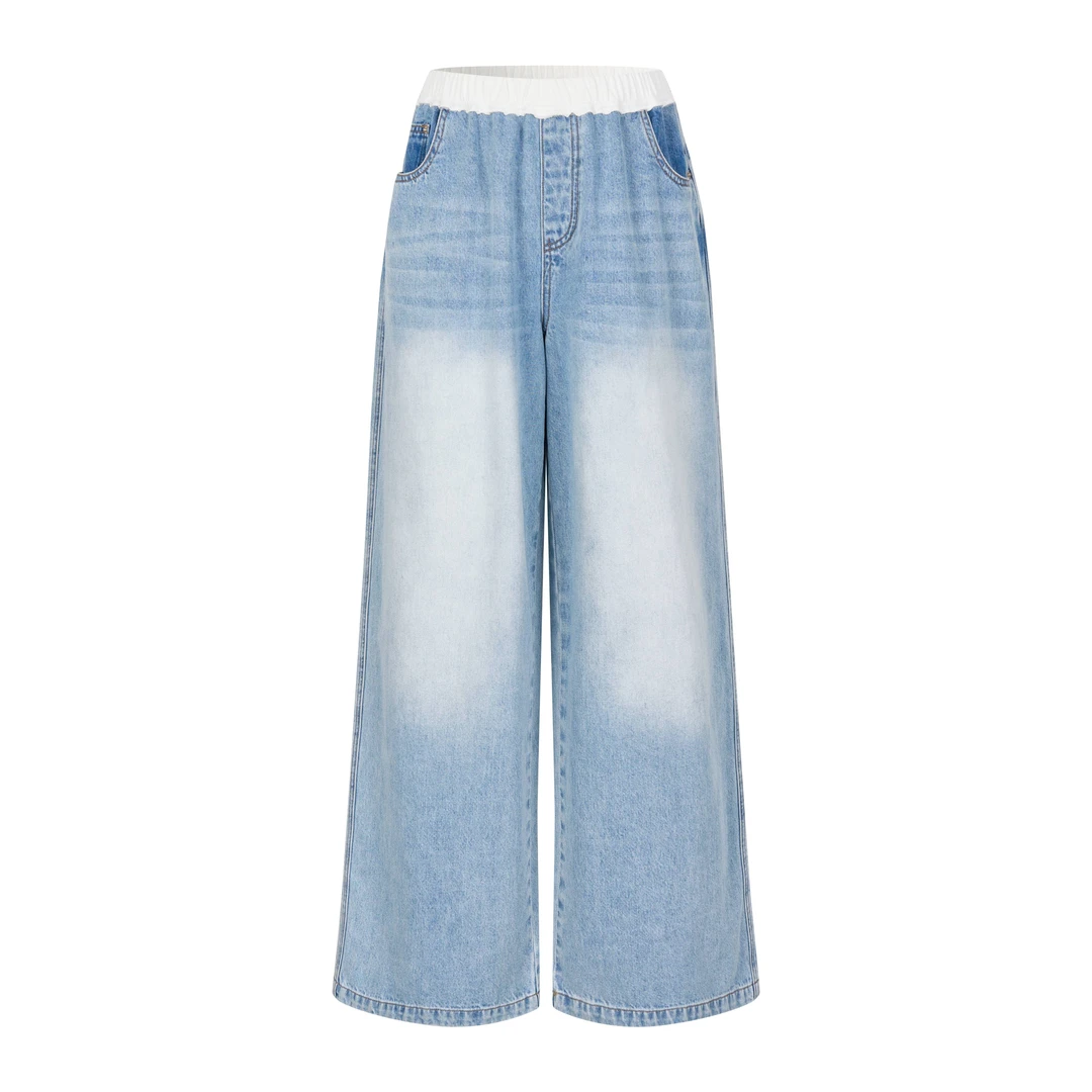 ANNAMOOER 拼色牛仔裤 AM1352S1200K