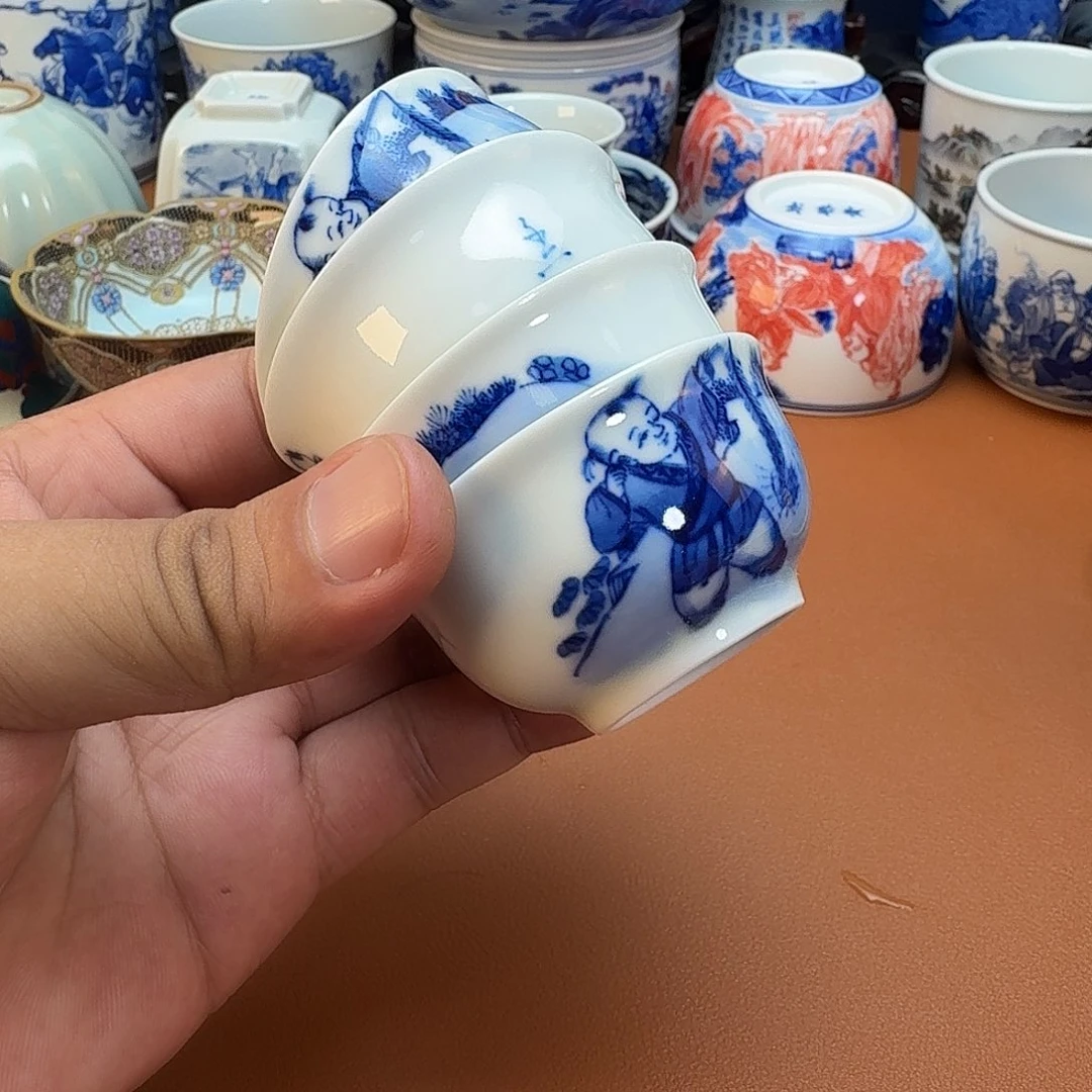 音***乐杯子景德镇全手工手绘陶瓷