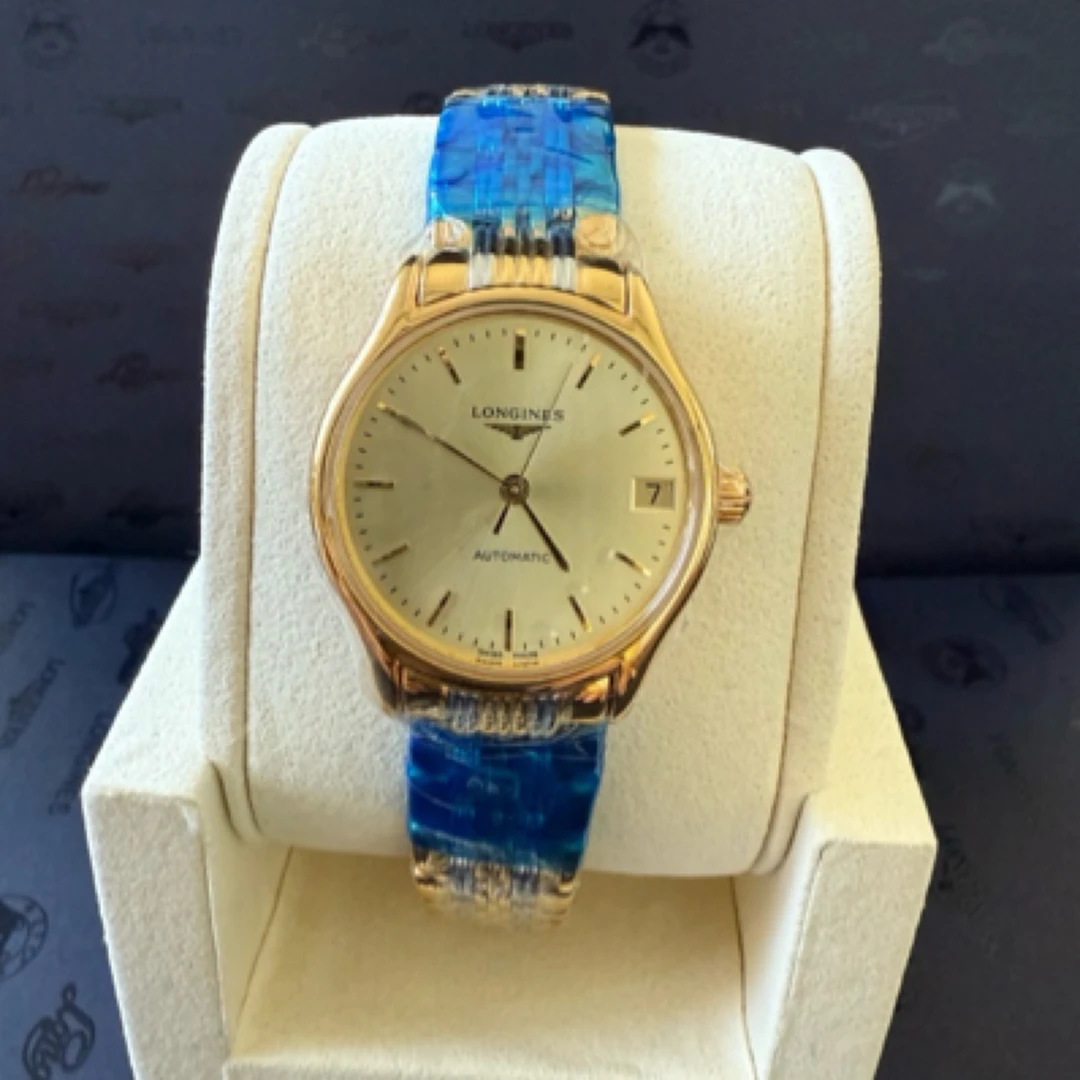 99新 Longines/浪琴 律雅361/简金盘条丁/表盘30/机械