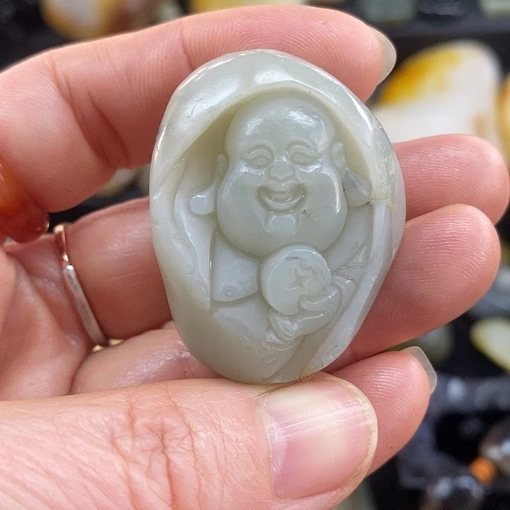 和田玉未镶嵌挂件