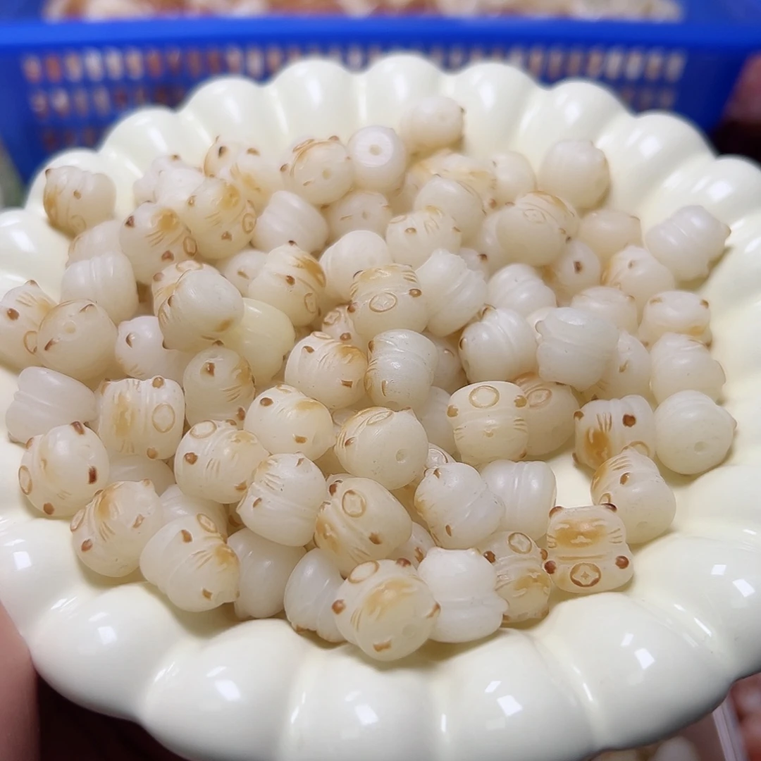 菩提根/象牙果吊坠40颗有黑点招猫炭烧