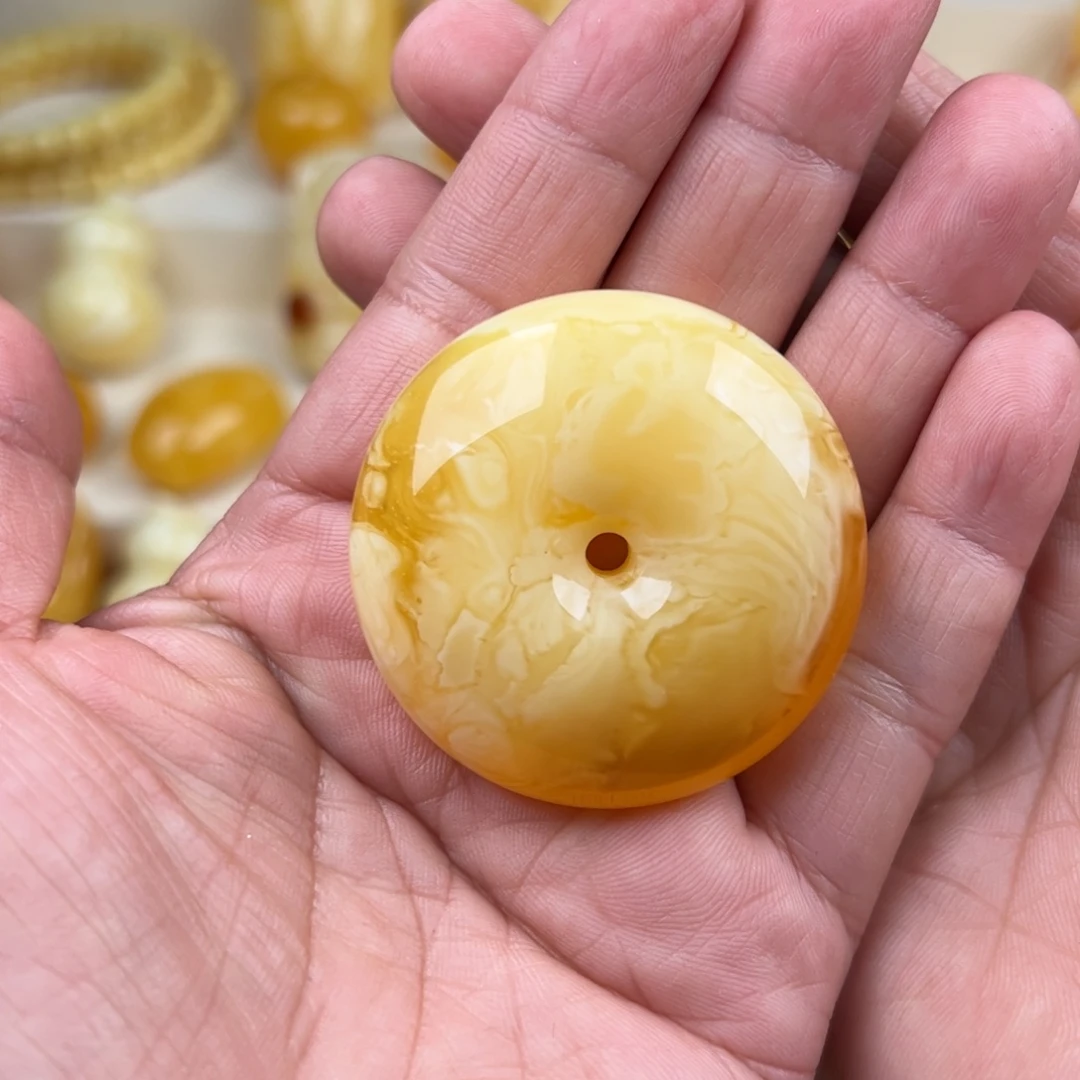 蜜蜡未镶嵌颈饰纯天然琥珀蜜蜡