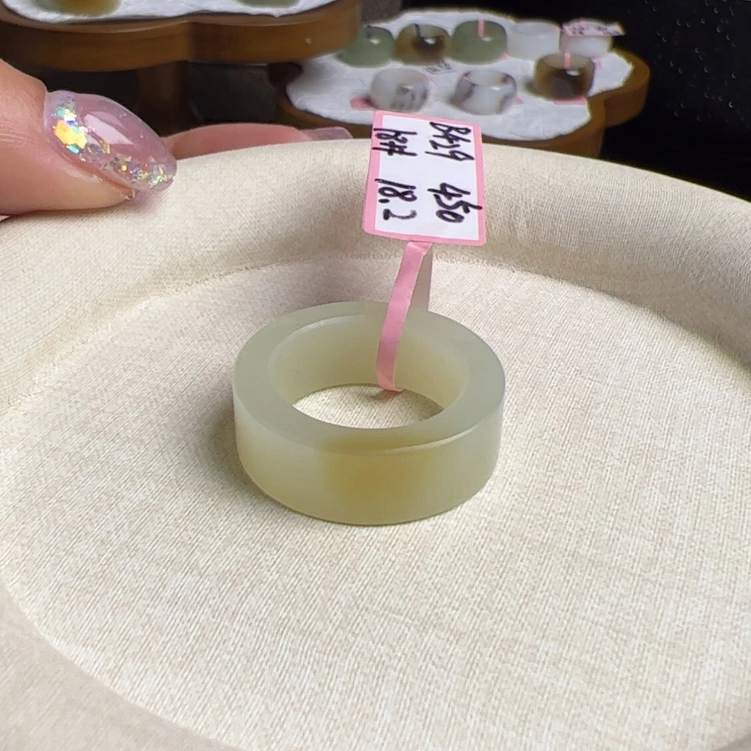 和田玉戒圈未镶嵌内径18.2