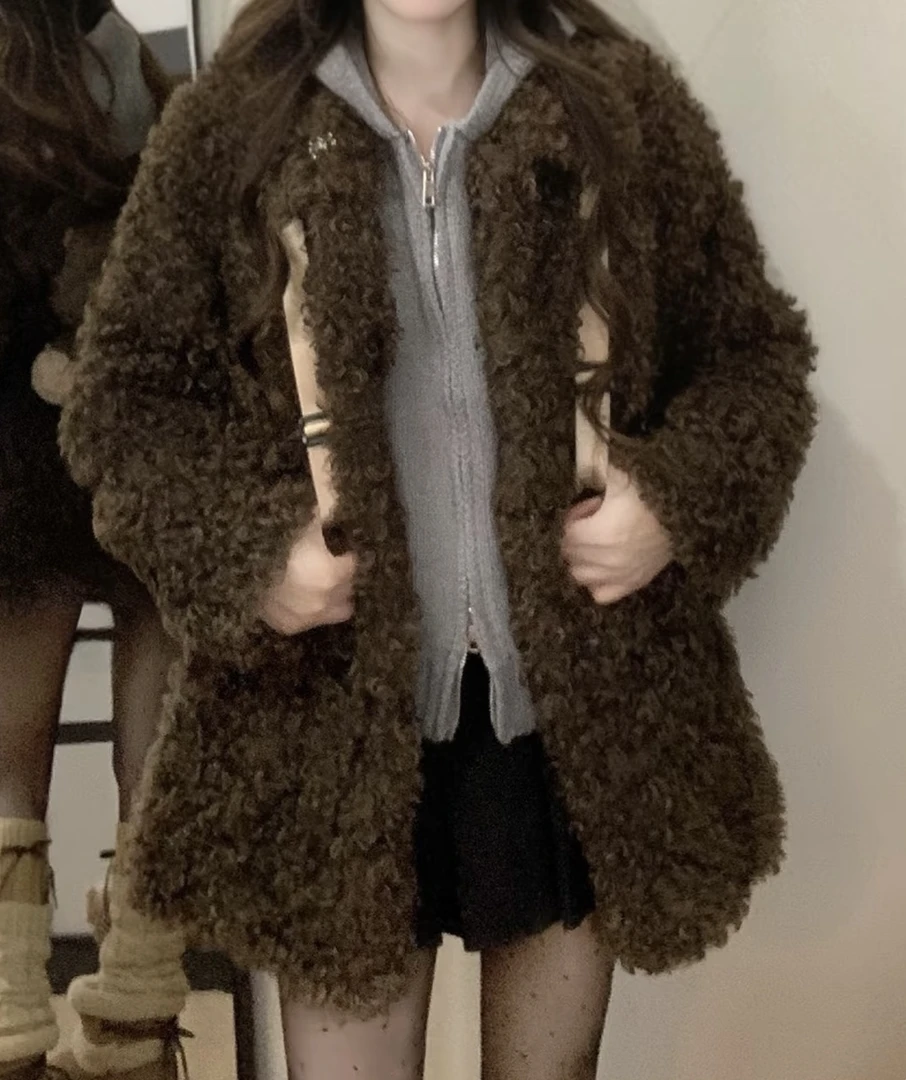 [A1761-A1770]时尚毛绒短外套网红上衣冬季小香风全品类