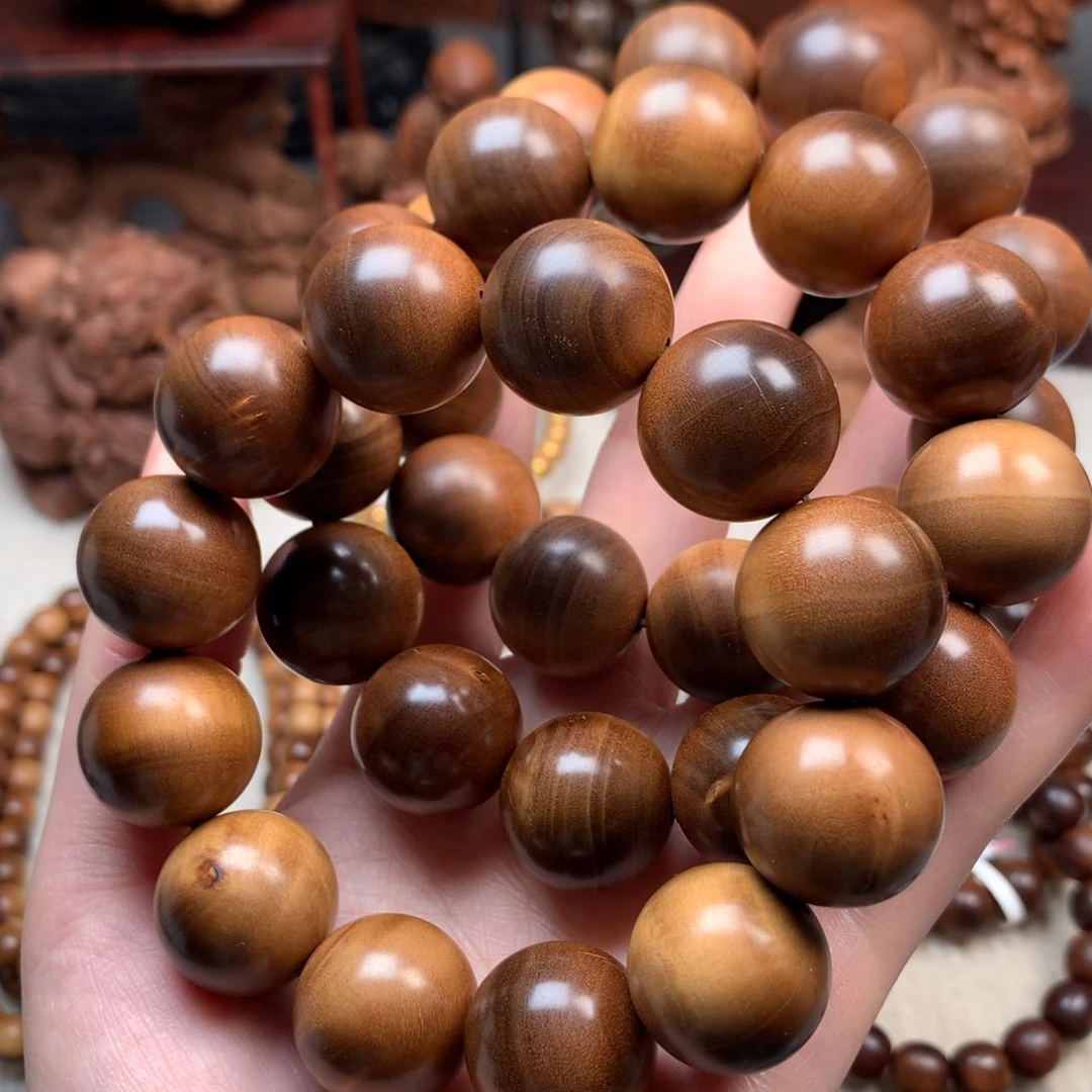 手串/手链檀香木老山檀香2.0奶香黑肉瑕疵