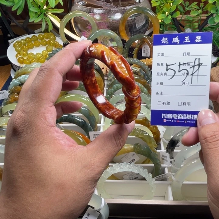 未镶嵌蛇纹石玉手镯