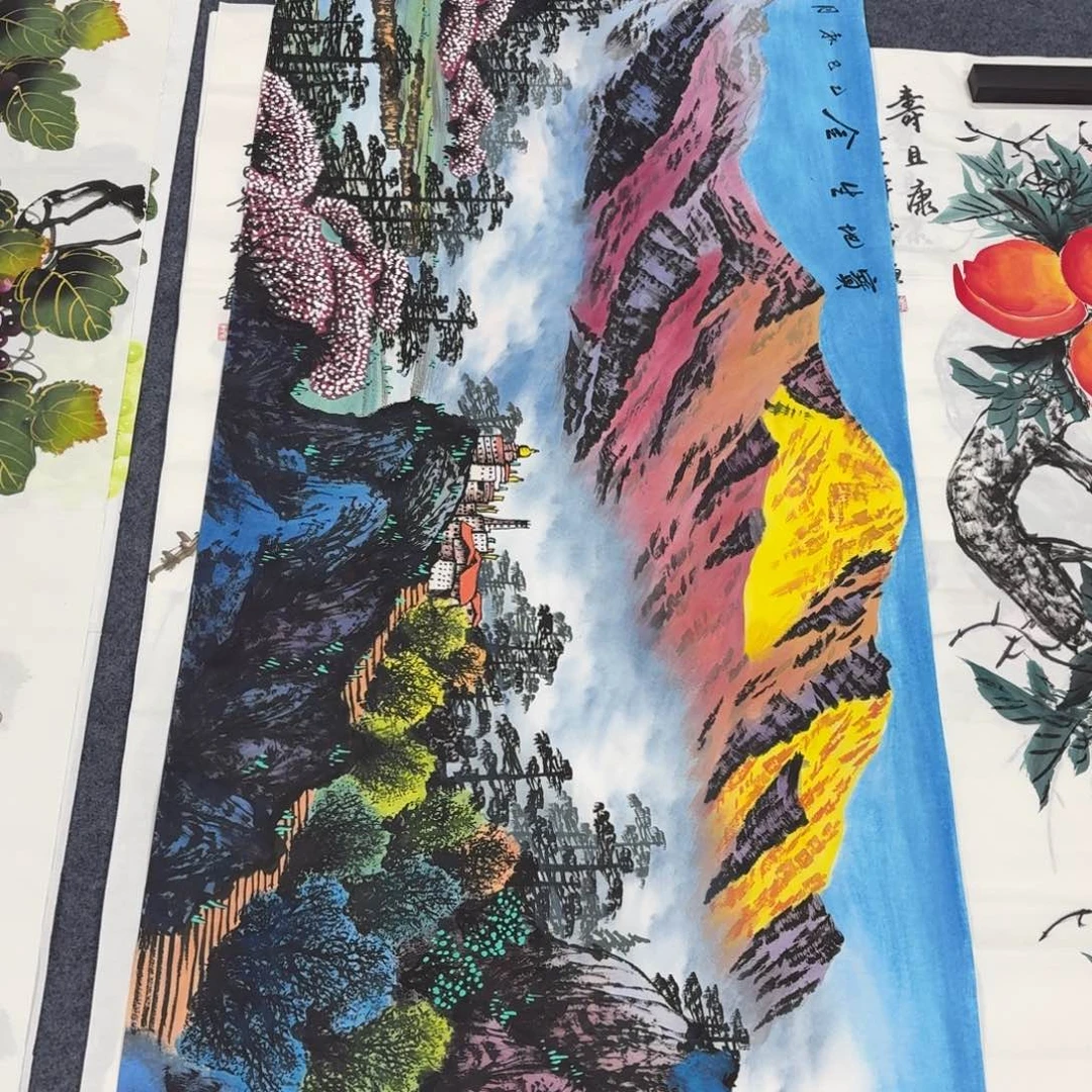 用***3国画180×70画画画画