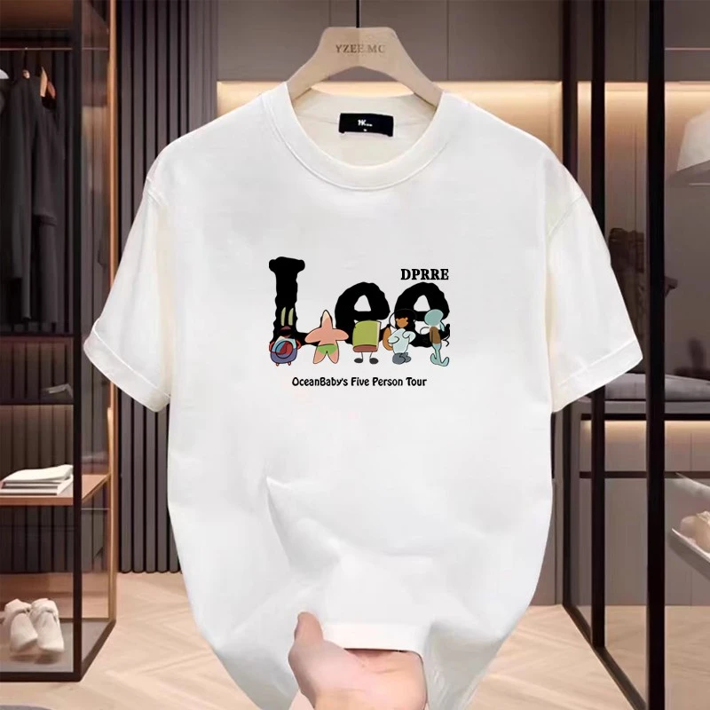 【香港DcSU&Shoes官方正品】2025年夏季新款美式印花纯棉短袖t恤男