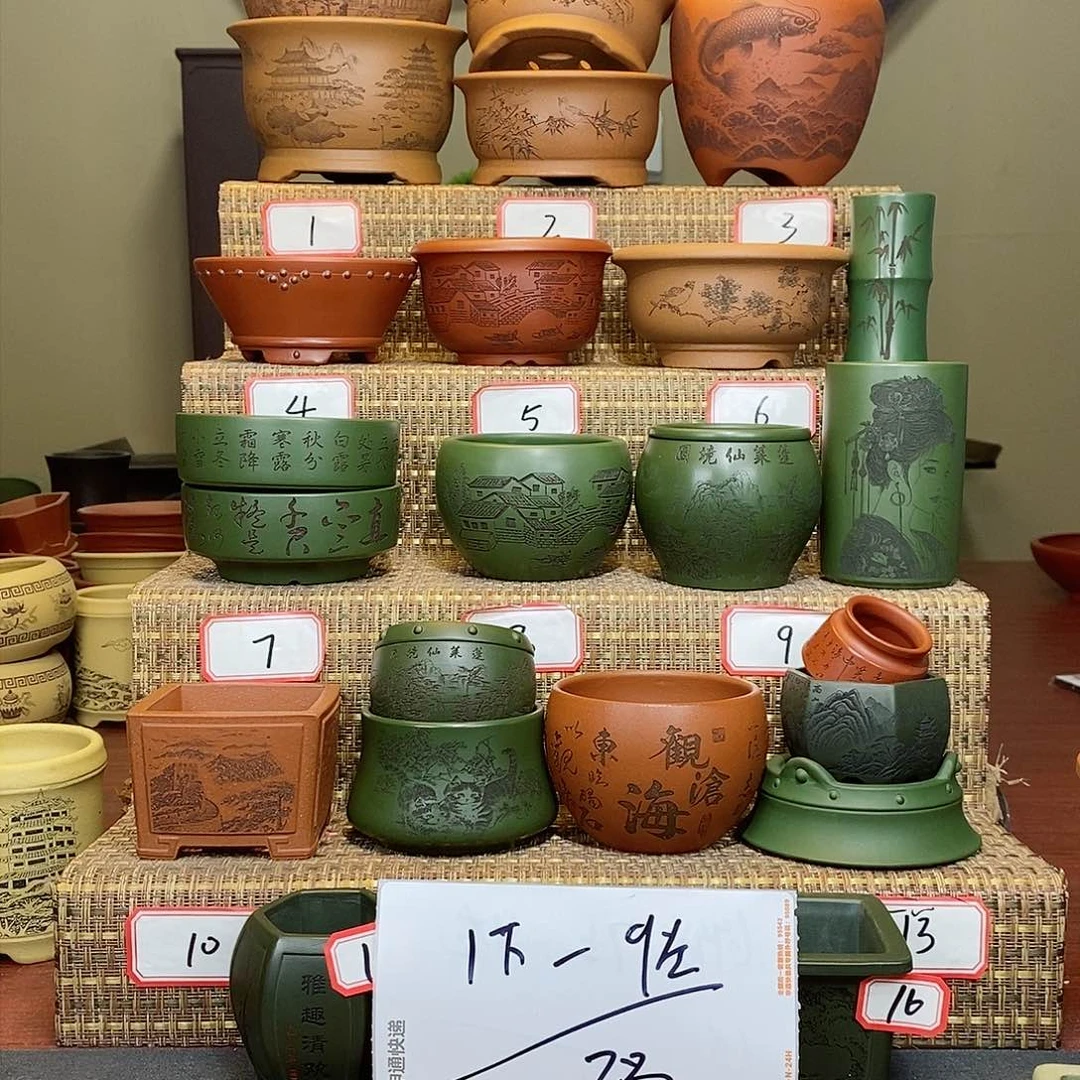 紫砂花盆高**水我在外面