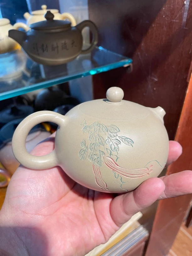 广西钦州坭兴陶白坭茶壶任意一款