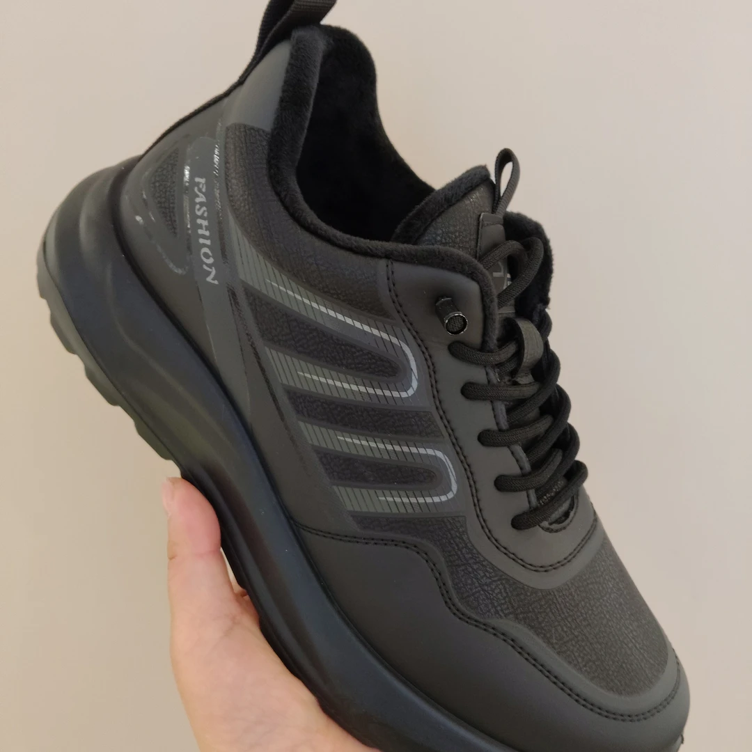 保暖户外免系带一脚蹬休闲鞋