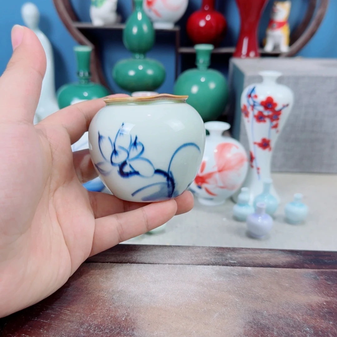 陶瓷手工小花器摆件