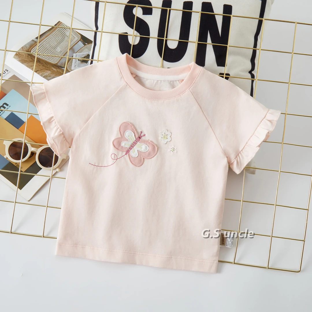 【黛花雾】H25123女宝夏款时尚短袖洋气百搭可爱宝宝