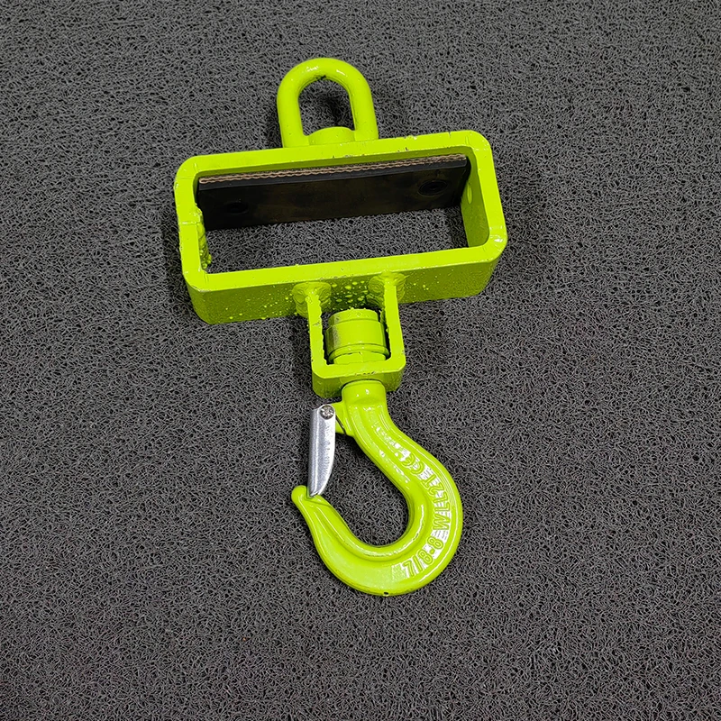 叉车吊钩叉车专用防滑方盒吊钩内置胶皮不打滑轴承旋转钩叉车挂钩