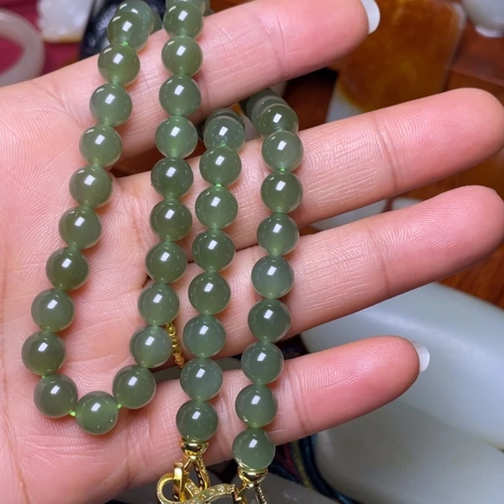 和田玉未镶嵌手链