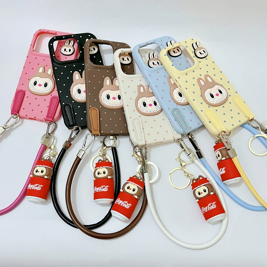 卡通公仔挂件适用苹果16Promax手机壳华为荣耀90OPPOvivo小米15