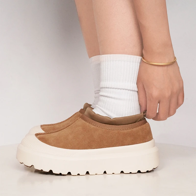 【王博抽绳】桑坡羊皮毛一体雪地靴时尚增高厚底秋冬季保暖搭子2025