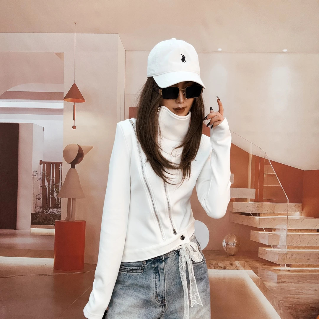 《嘉怡推荐》双拉链短款设计小外套