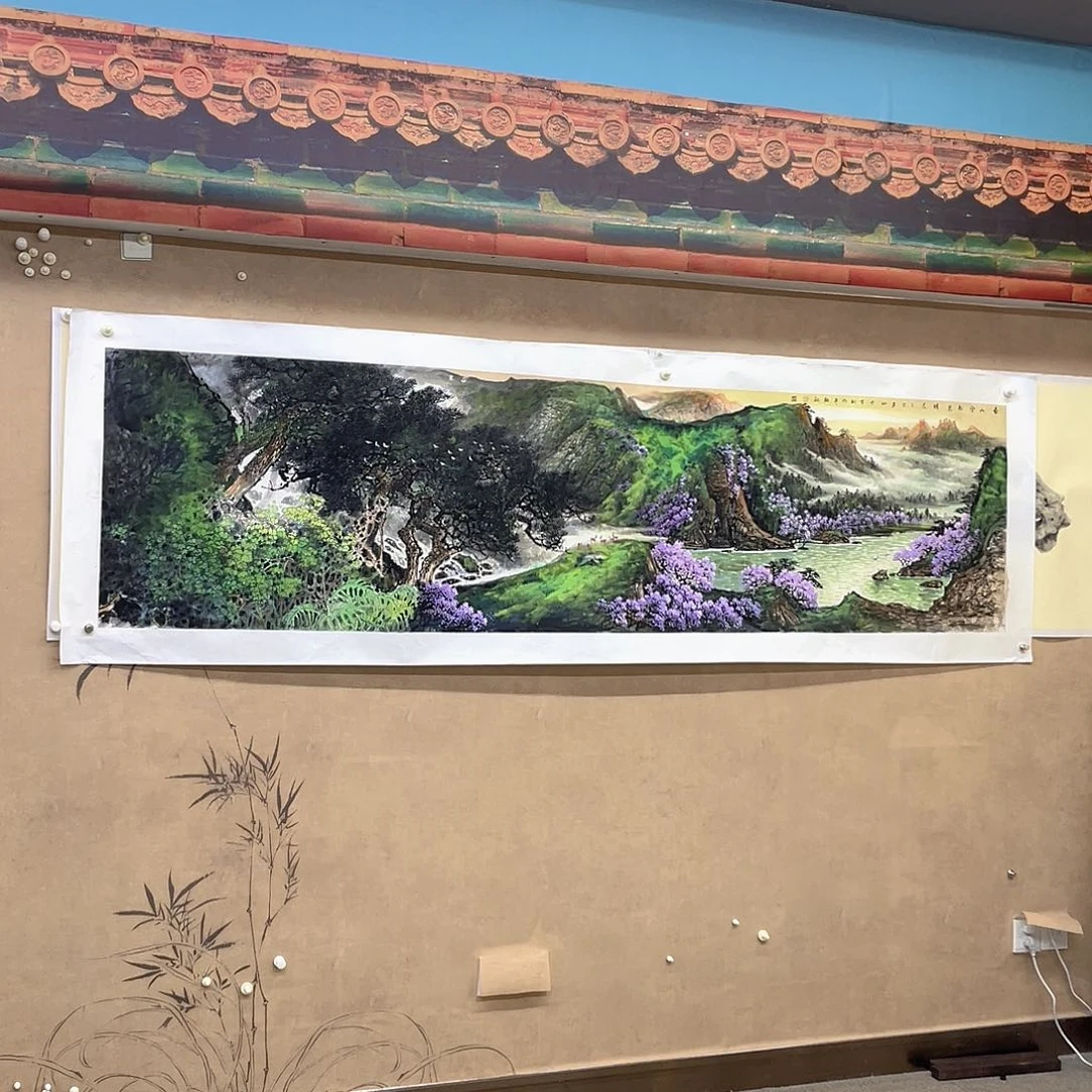 国画手绘国画，原创山水，画心