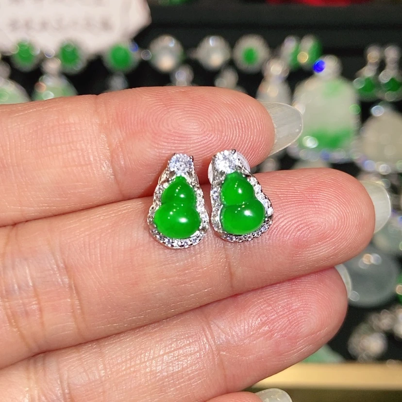 【闪购商品】未镶嵌翡翠耳饰天然翡翠