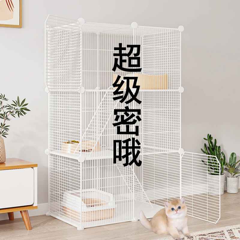 安小只家用室内猫笼可移动猫窝上下层小户型猫柜猫舍猫屋猫咪笼子