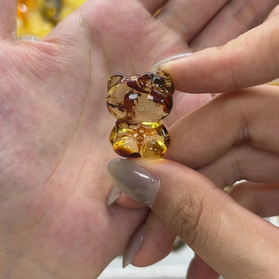 琥珀颈饰未镶嵌天然琥珀