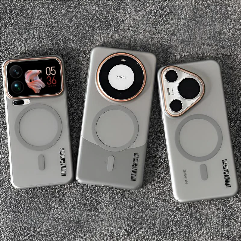 适用小米17promax手机壳磁吸mate70/60肤感磨砂pura80pro防摔硬壳