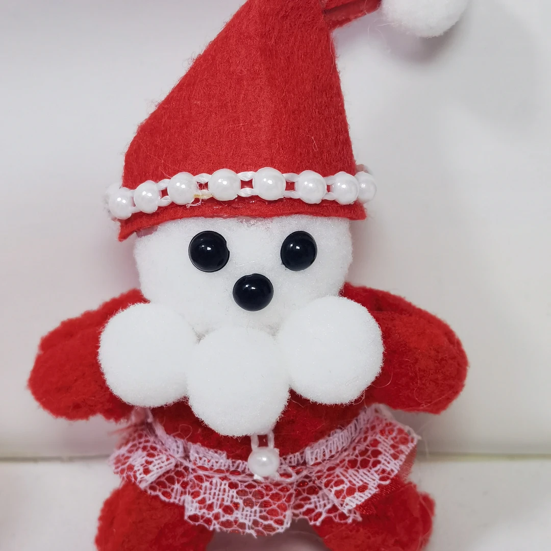 【圣诞老人整套材料包】小挂件摆件发卡发箍吊坠的精致小手工材料