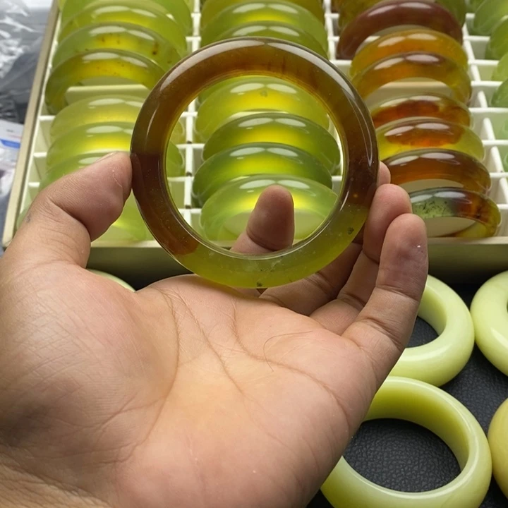 蛇纹石玉合金手镯60