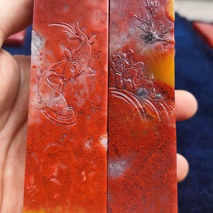 寿山石印石安*龙寿山石薄艺