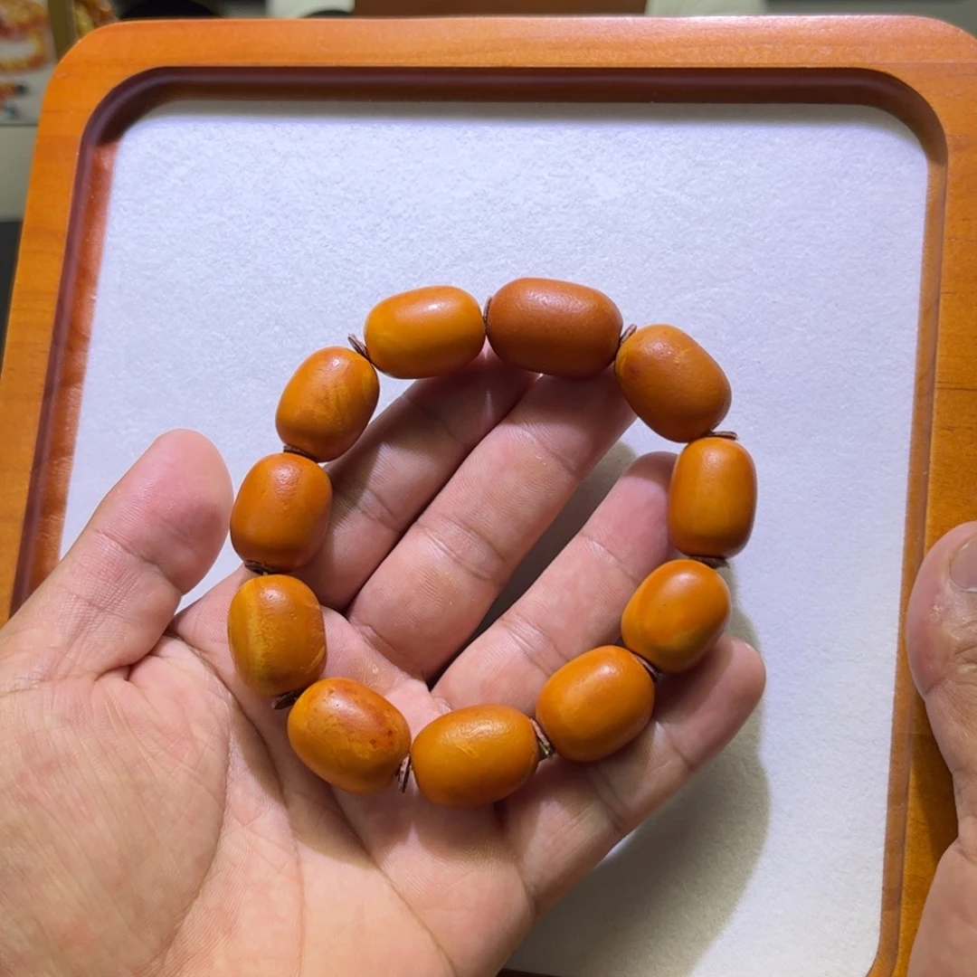 手链蜜蜡未镶嵌枣珠手串
