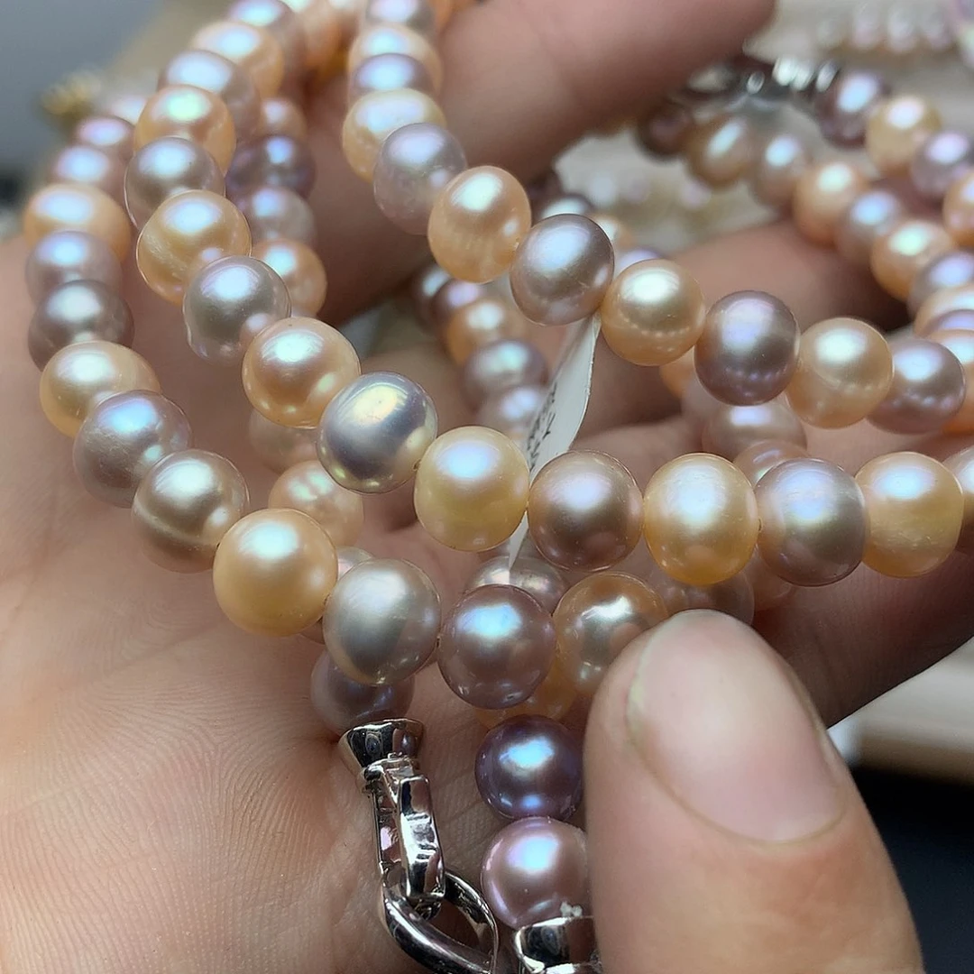淡水珍珠7-8未镶嵌a 82项链