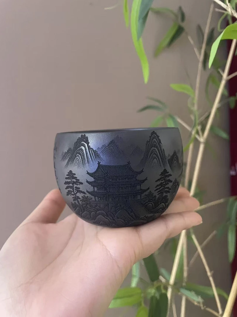 宜兴紫砂L陋室铭杯8201